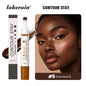 Blushimmer 6-color moisturizing liquid contour and bronzer palette with waterproof, lightweight 3D concealer for face contouring.