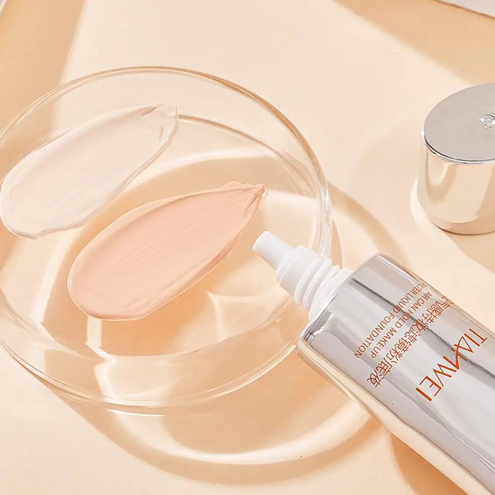 Blushimmer Airy Lasting Makeup Foundation and Concealer in 30ml, moisturizing primer with brightening and pore-invisible finish