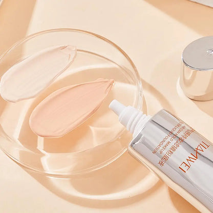 Blushimmer Airy Lasting Makeup Foundation and Concealer in 30ml, moisturizing primer with brightening and pore-invisible finish