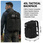 ReFireGearUS tactical hunting backpack in camo with multiple pockets, water-resistant outdoor field bag for camping, hiking, and survival.