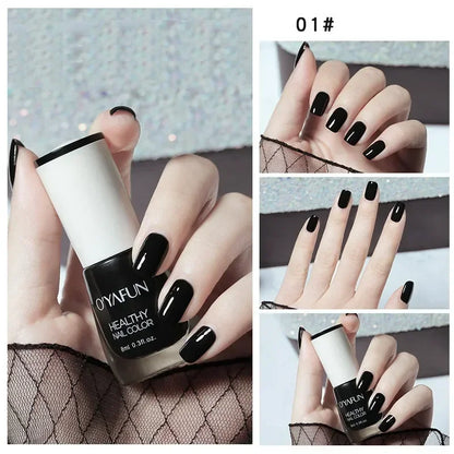 Blushimmer 8ml matte waterproof no-bake nail polish with glitter sequins, quick-dry UV varnish, suitable for nail art without a lamp