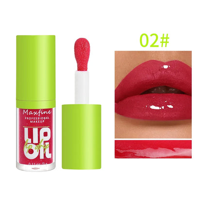 Blushimmer 6-Tone Moisturizing Luminous Lip Gloss Oil in transparent liquid, 3g, with a sleek applicator and shiny finish