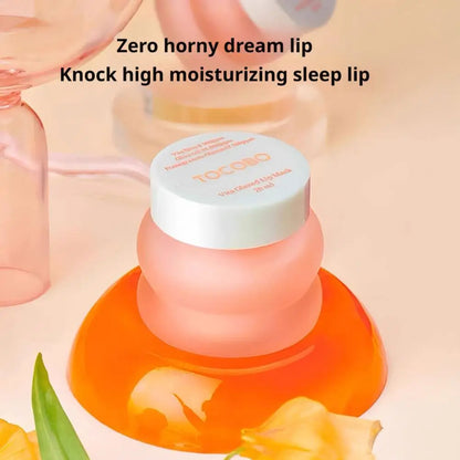 Blushimmer Gentle Lip Scrub and Lip Mask in 20ml with Vitamin C, lemon candy scent, exfoliates and moisturizes dry lips overnight.