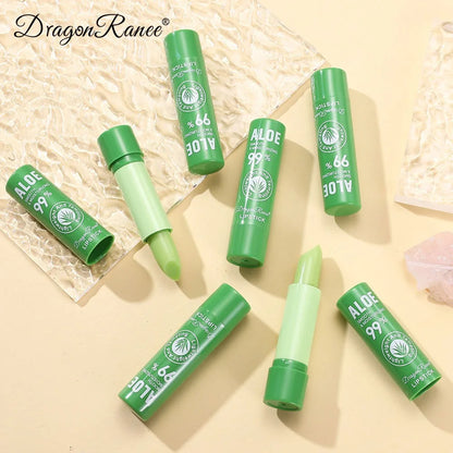 Blushimmer aloe lipstick color-changing lip balm with moisturizing, hydrating formula, long-lasting lip care and nourishing properties.