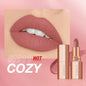 Blushimmer O.TWO.O Matte Lipstick with 14 waterproof, long-lasting, highly pigmented velvet lip tints in various shades.