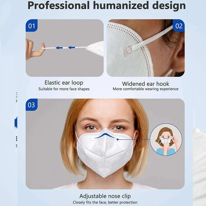 KN95 Masks Adults Mascarillas 5 Layers Filter Homologada Face Masks Protective Mouth Mask FFP2 MASK Respirator Masque