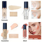 4Pcs Set Primer + Concealer + Liquid Foundation + Liquid Blush Matte Velvet Waterproof Foundation Blush Makeup For Travel