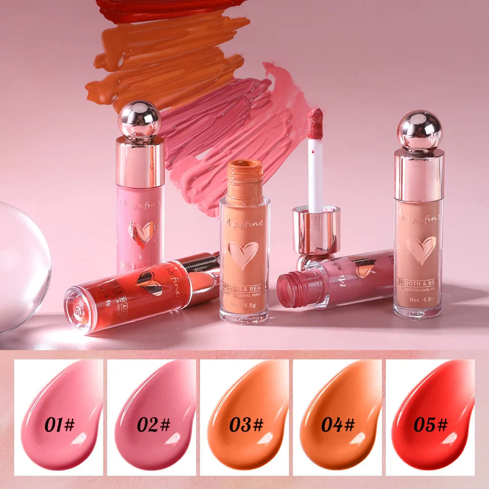Blushimmer matte liquid blush with highly pigmented, long-lasting, non-fading smooth festival stage makeup in a vibrant shade.