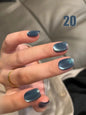 Blushimmer MIANEL 12ML Emperor Green cat eye gel nail polish with a bright green hue, perfect for salon nails and nail supplies.