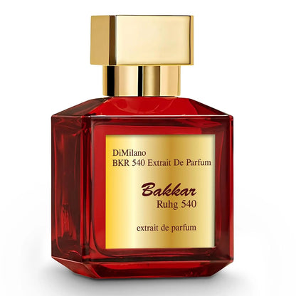 Blushimmer BR 540 Extrait De Parfum bottle, 70ml, unisex fragrance with elegant packaging, showcasing the perfume's sleek design.