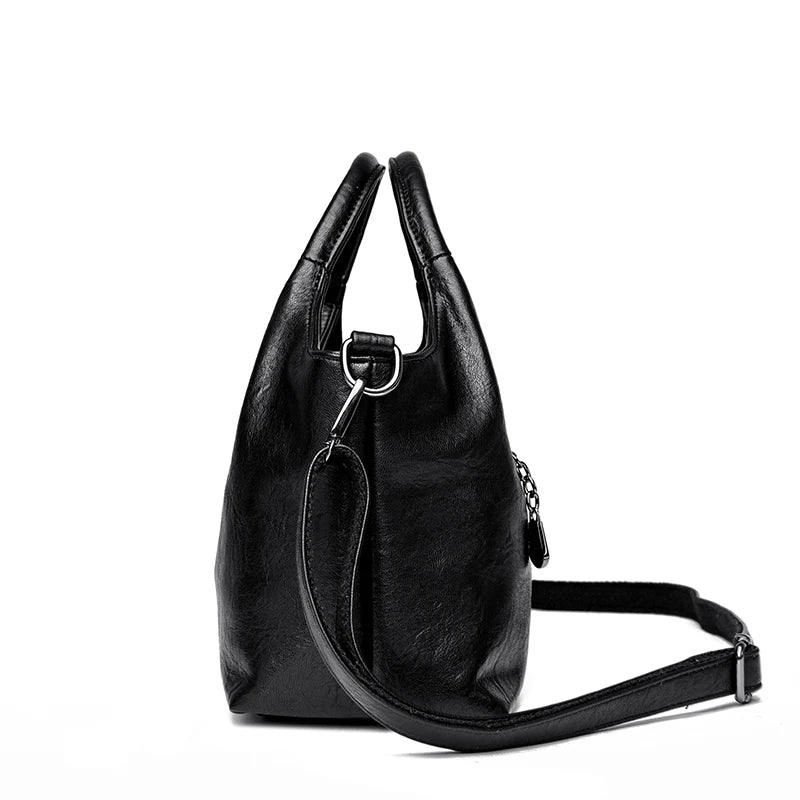 High Quality Large capacity Leather Women Tote Bag Designer Soft Leather Ladies Shoulder Crossbody Bag Fashion Female Handbags