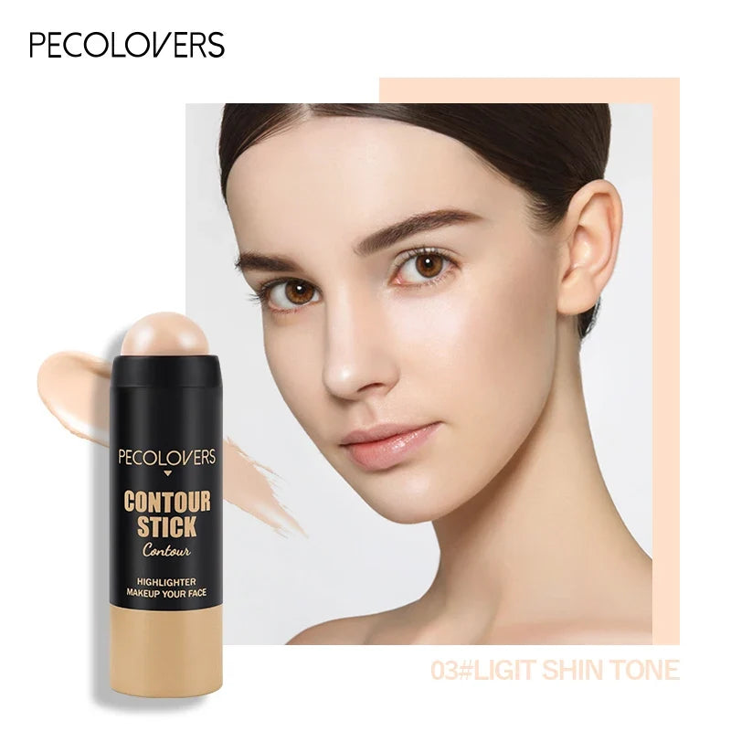 Blushimmer highlighter and contouring makeup stick, featuring a cream blush and concealer pen for natural 3D face makeup.