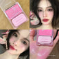 Blushimmer Yuanqi Blush Cream with natural pink color, moisturizing formula, evenly pigmented, girlish pink blush on a cosmetic product.