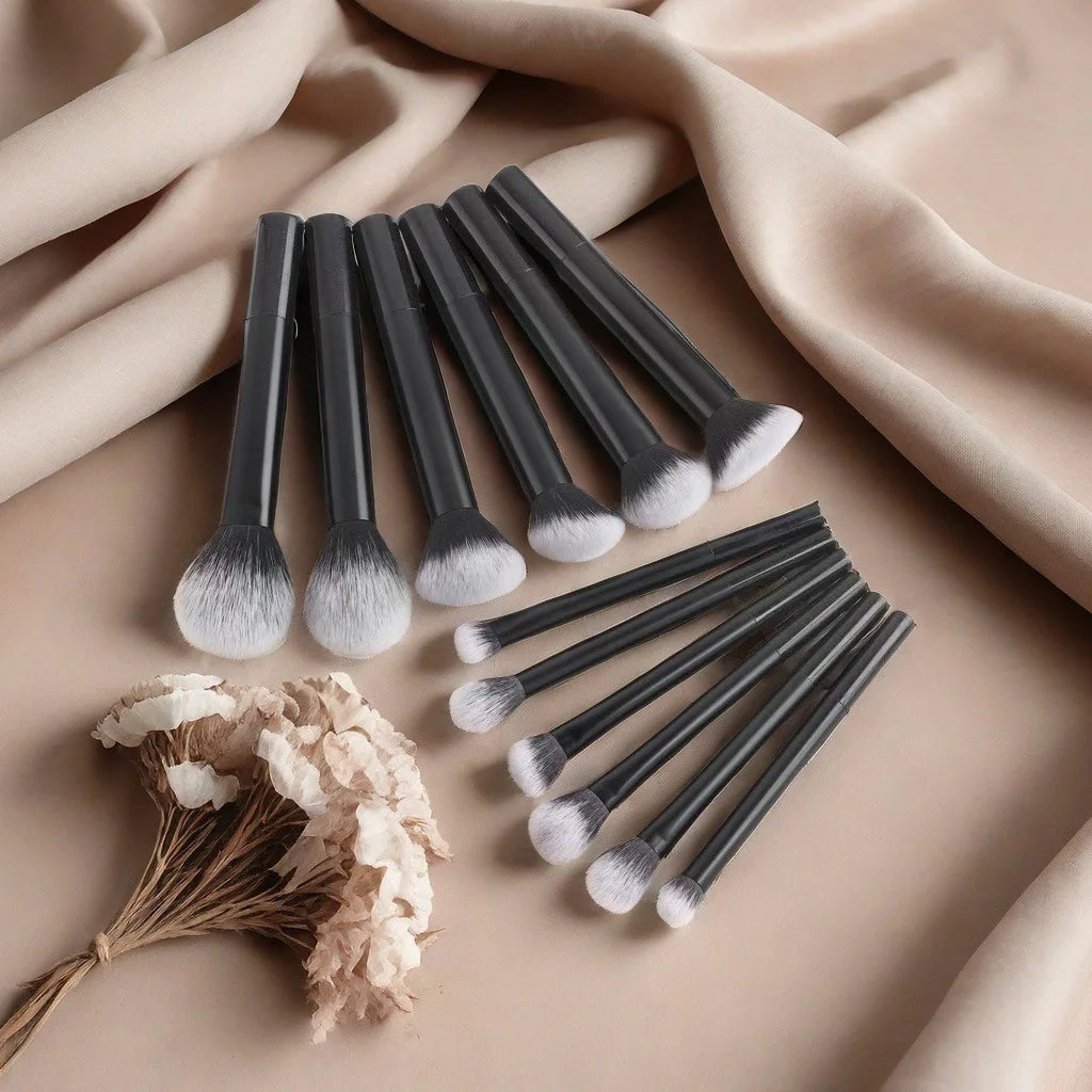 8pcs Pro Easy to Clean, Makeup Brush Set - Soft, Premium Synthetic Hair, Cruelty-Free, Foundation, Blush, Eyeshadow