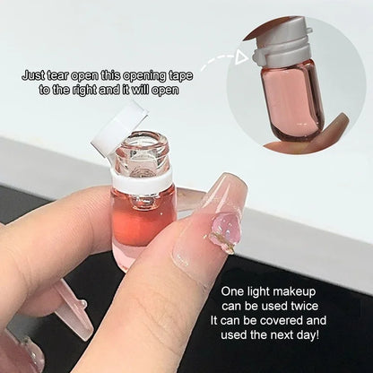 Blushimmer cleansing oil capsules, gentle non-irritating makeup remover, moisturizing and soothing, travel-friendly single capsules