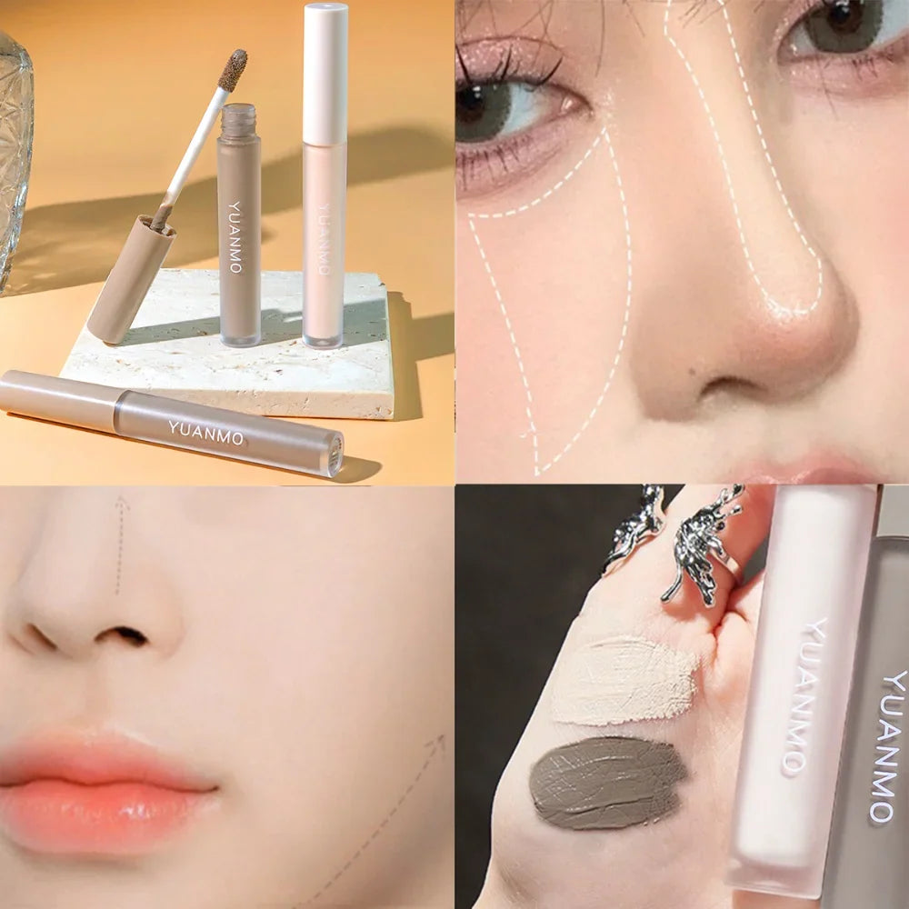 Blushimmer liquid concealer with matte finish, high coverage, waterproof, oil control, and moisturizing for long-lasting face makeup.