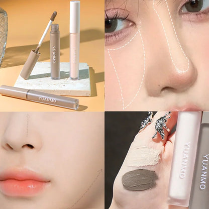 Blushimmer liquid concealer with matte finish, high coverage, waterproof, oil control, and moisturizing for long-lasting face makeup.