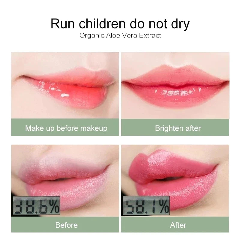 Blushimmer 12-piece set of 3.5g color-changing tinted lip balms with aloe vera, moisturizing, long-lasting lipstick lip balms.