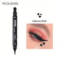 Blushimmer 7 styles liquid eyeliner pen with double-ended stamp and pencil, waterproof, fast-drying black and red eye makeup tool