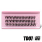GROINNEYA Lash Clusters Kit Spikes Lash Individuals Eyelash Clusters D-Curly Lash Clusters Kit with Bond and Seal Makeup