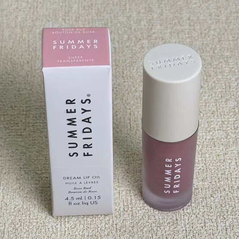 NEW Summer Fridays Mini Lip Gloss Set Vanilla Beige Lip Balm Long Lasting Moisturizing Smooth Soft Tube Makeup Lip Care Suit
