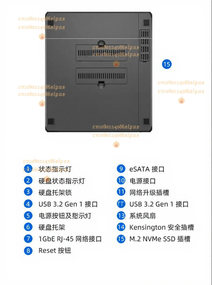 Synology DS923 + 4-bit 10 Gigabit Extended NAS Network Storage Server File Sharing Team Cloud Disk