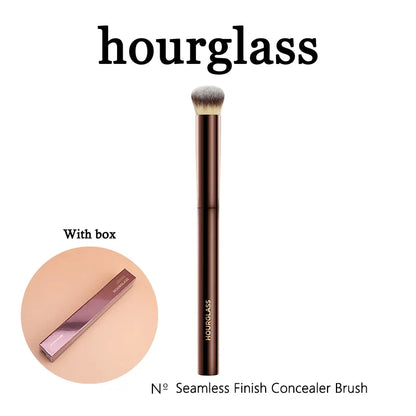Blushimmer angled concealer brush for seamless, buildable coverage with liquid and cream concealer makeup application.