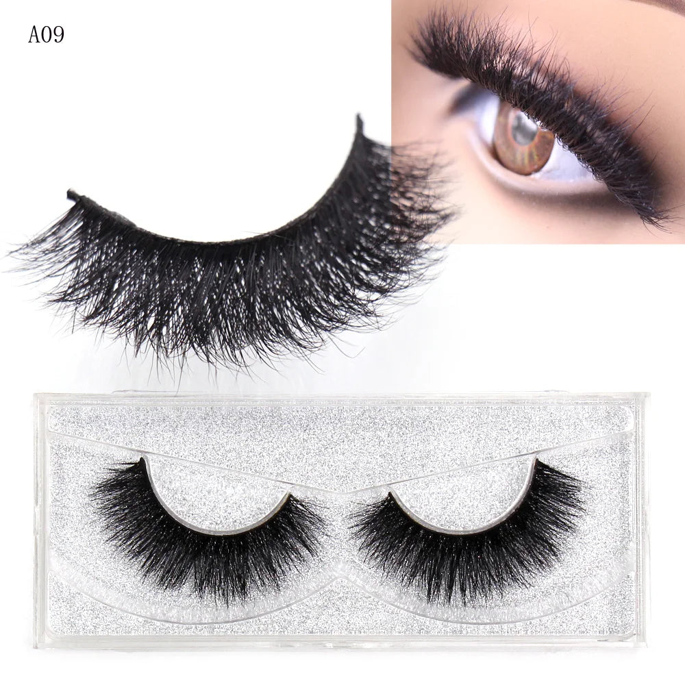 Blushimmer LEHUAMAO 5D Mink Hair Wispy false eyelashes with fluffy, natural cross design, handmade eyelash extension tools.