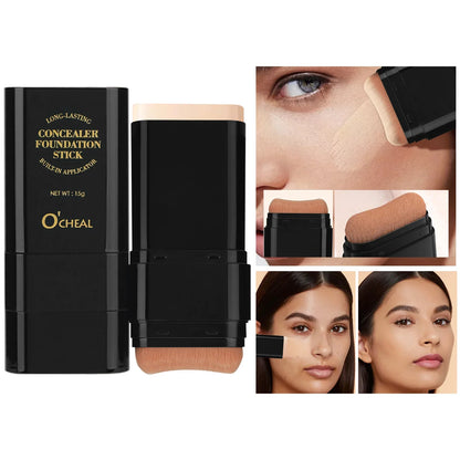 Blushimmer O'cheal 2-in-1 Concealer Foundation & Contour Stick 15g, featuring a sleek stick with concealer and contouring shades.
