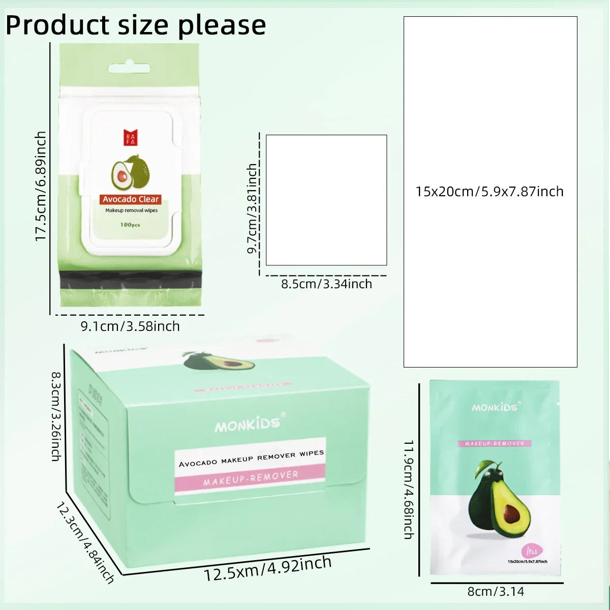 Blushimmer facial makeup remover wipes, pack of 1 and box of individually wrapped wipes for gentle makeup removal.