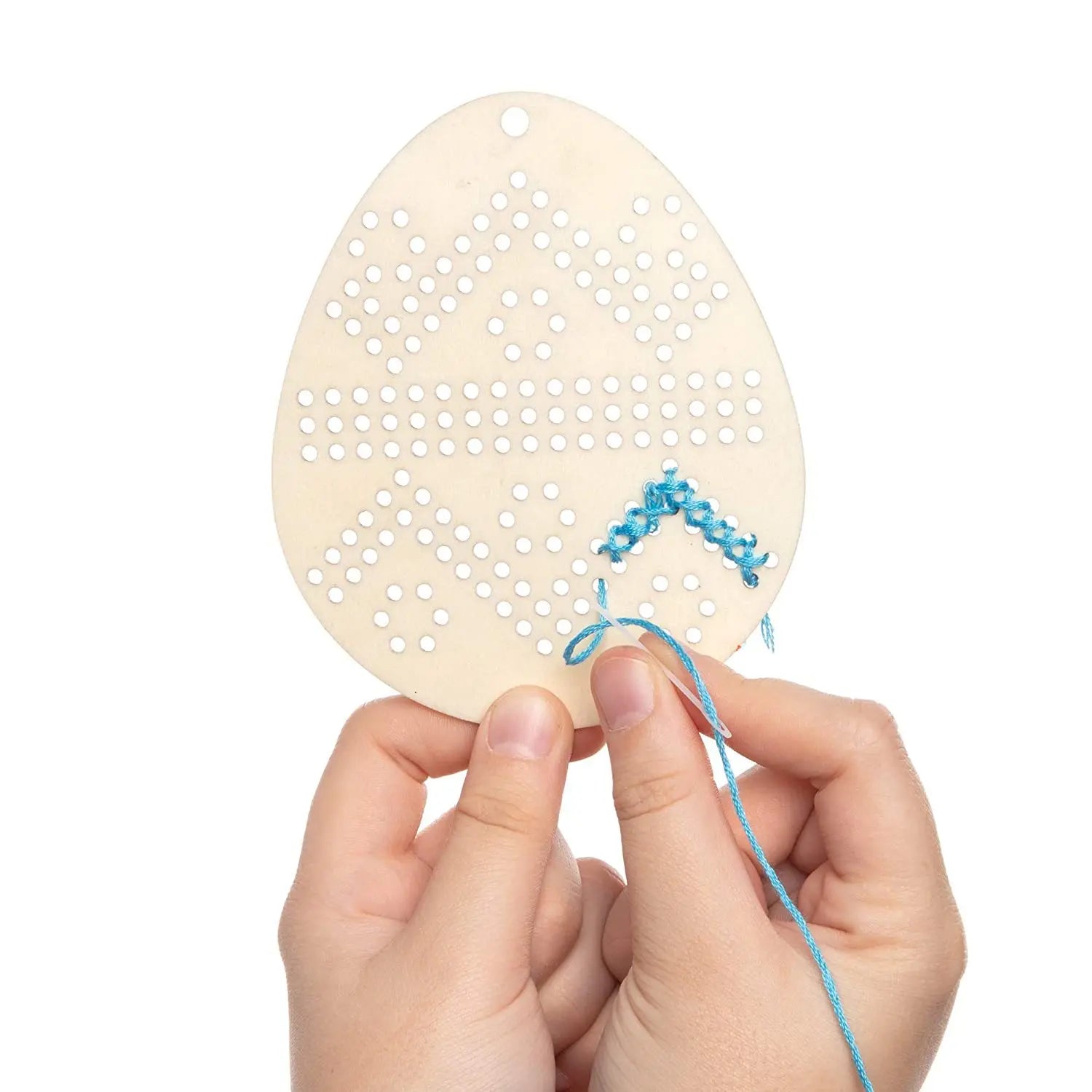 DIY Embroidery Kit Easter Eggs Embroidery Craft Set Made Of Wood Crafts For Children Sewing For Children On Easter Decoration