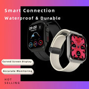 Smart Watch 2.01" Curved AMOLED Screen 3D Flexible Design 120+ Sports Modes Long Battery Life Watch for Daily & Sports Use