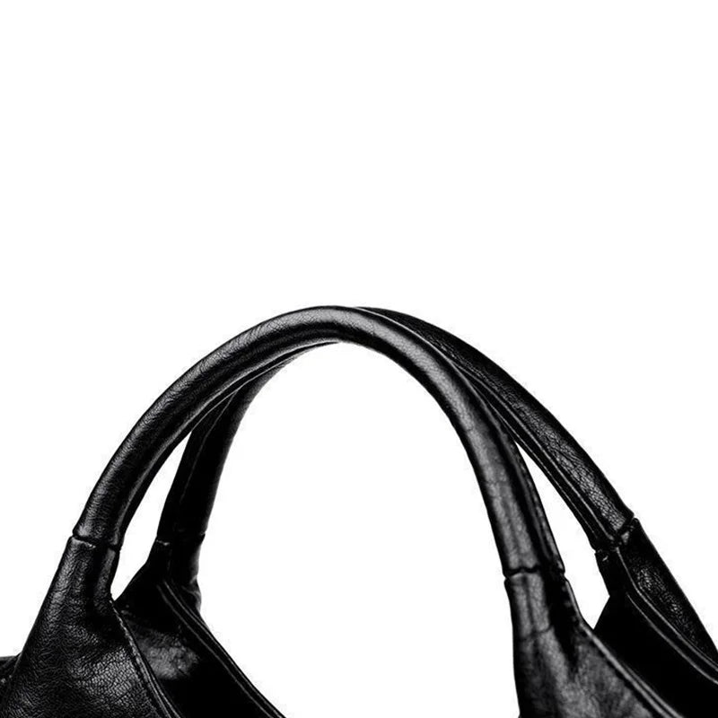 Fashionable Large Capacity Ladies Soft PU Leather Handbag Shoulder Bag Crossbody Bag Zipper Closure Multifunctional Women's Bag