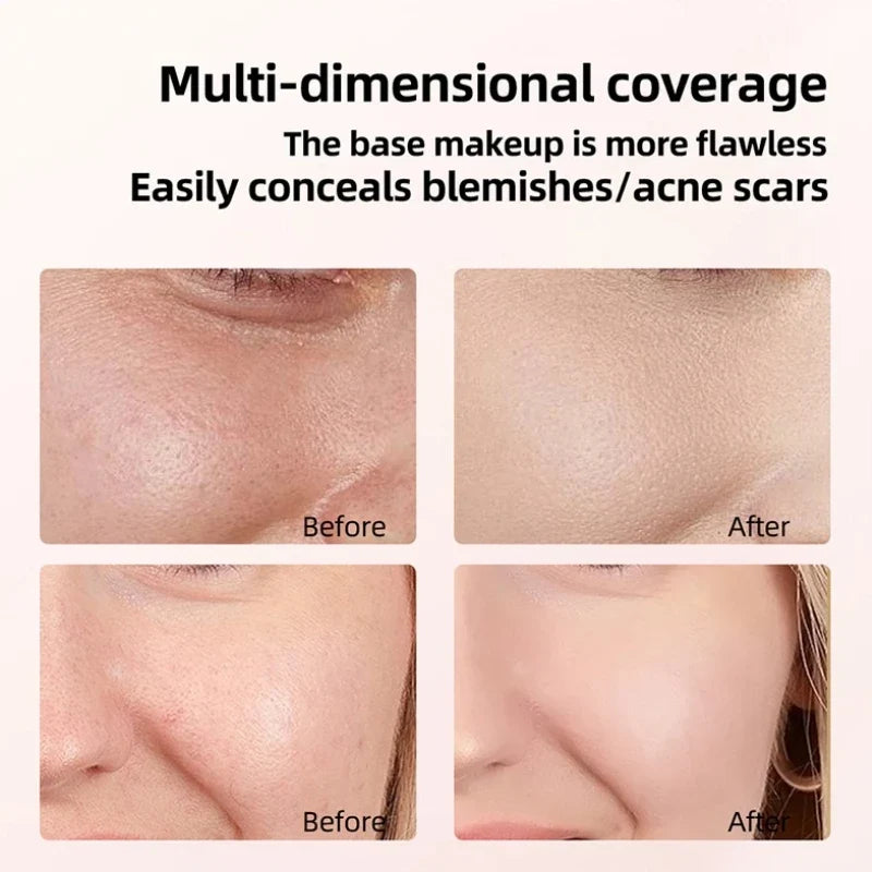 Blushimmer concealer and foundation cream double-ended stick, light, long-lasting, brightening, moisturizing makeup product.