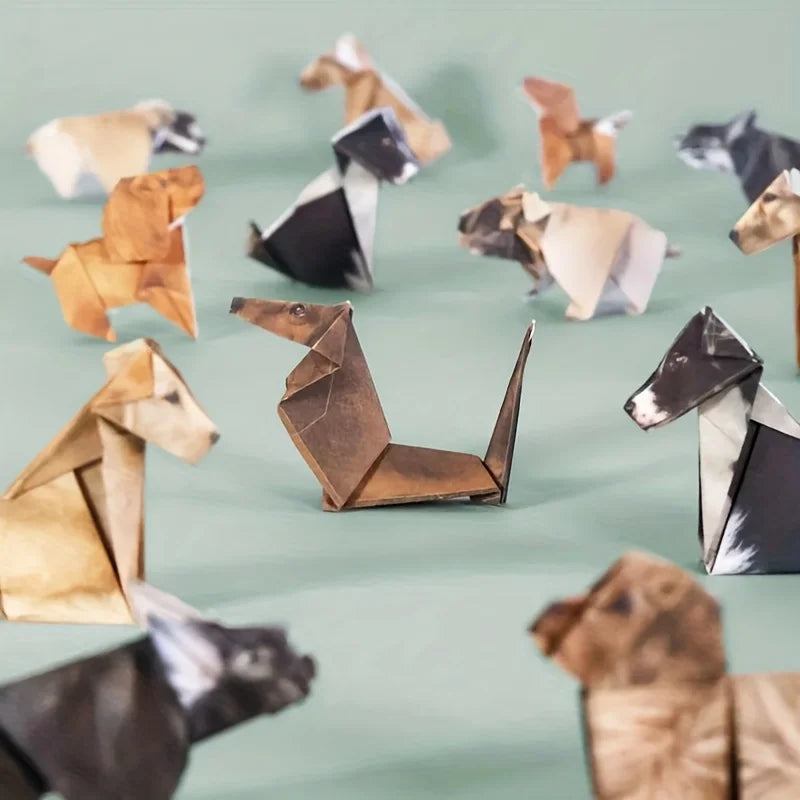 Paper Cats Origami Kit - Fold Your Own Cute pet, Perfect Gift for Cat Lovers, Handmade Paper Crafts, Ideal for Home Decor