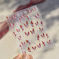 Shiny jelly butterfly 5D nail art sticker with rhinestones and insect design for DIY manicures, self-adhesive decoration by Blushimmer