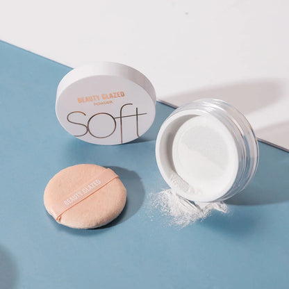 Beauty Glazed Blushimmer matte loose powder in four shades, waterproof, long-lasting concealer and banana powder for makeup application