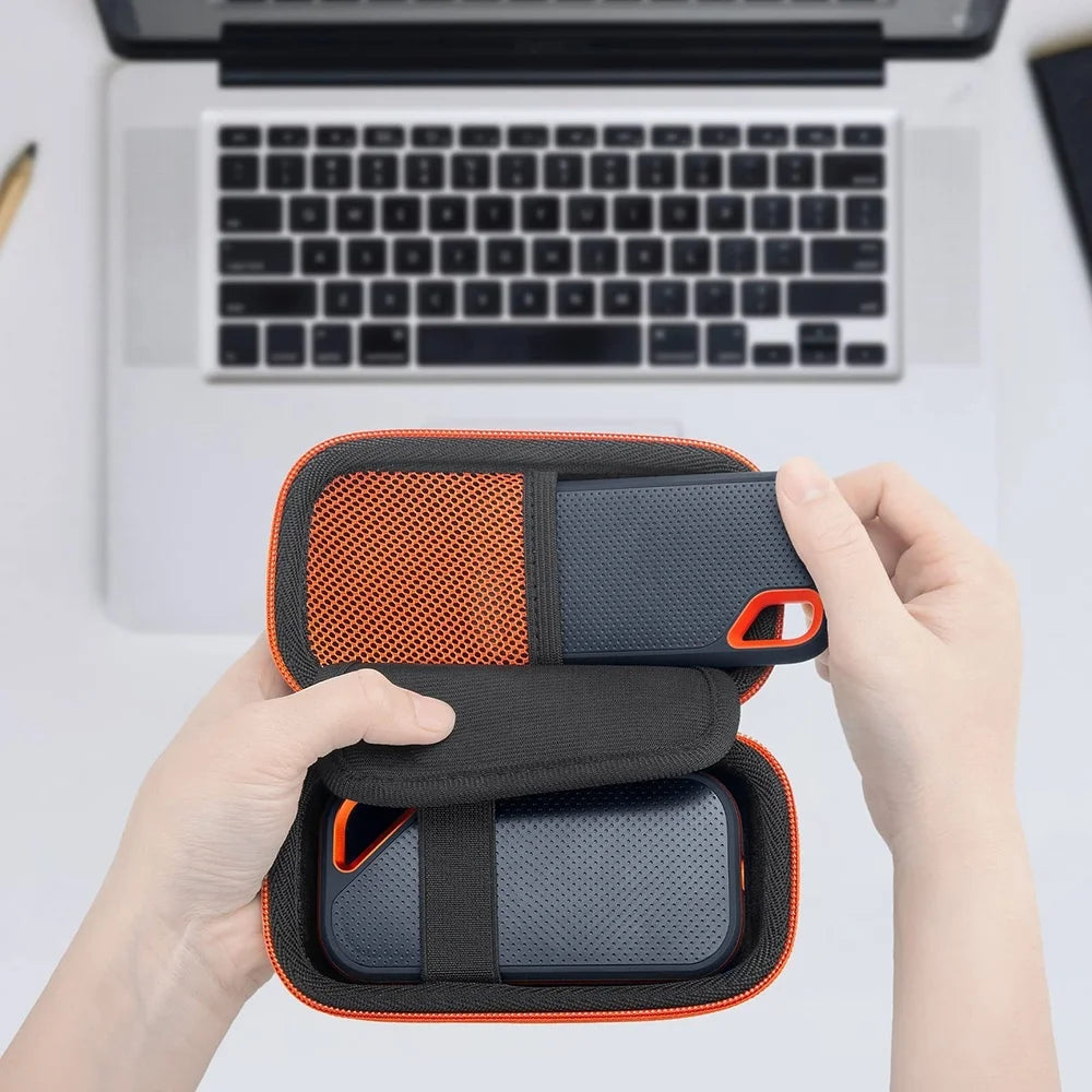 Hard Storage Box Portable Anti-Scratch Hard Drive Storage Holder Protective Cover Universal External SSD 1TB/2TB/4TB Storage Bag