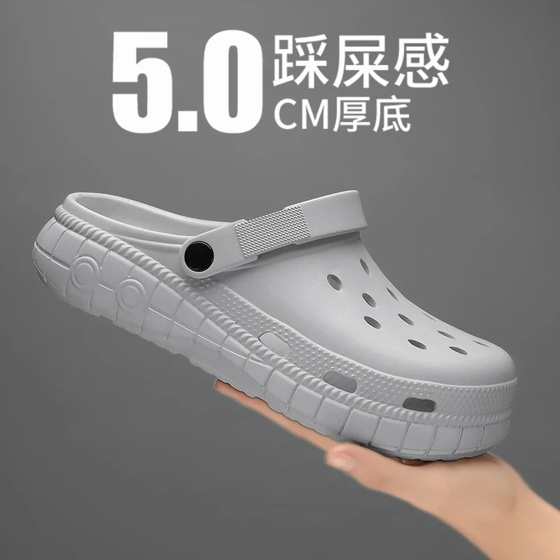 Summer Vacation Style Sandals Men Women Large Size Lightweight Soft Sole Comfort Footwear Men's Women's Slippers