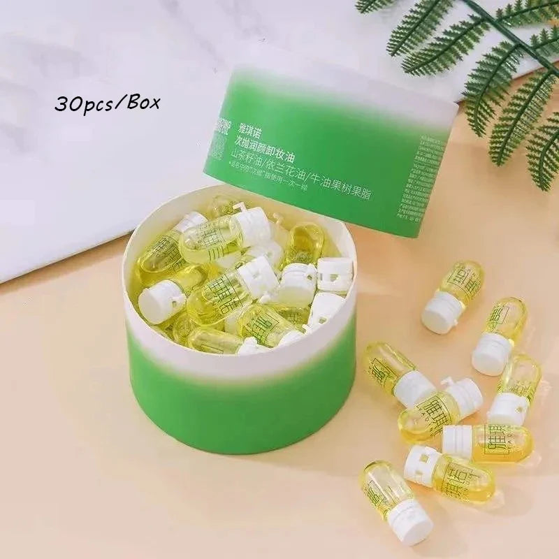 Blushimmer Camellia Deep Cleansing Milk Makeup Remover Oil set with 20 vegan eye and face makeup remover bottles on a white background.