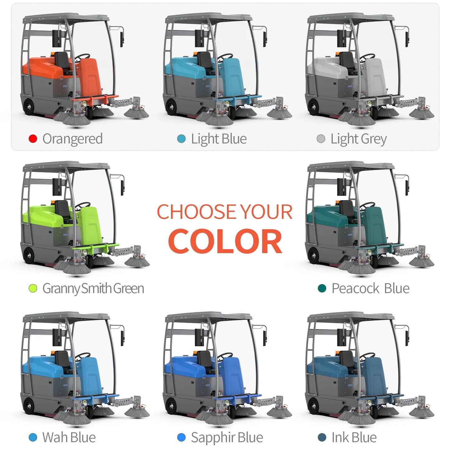 Industrial Electric Ride-on Floor Scrubber Sweeper For Warehouse Factory Mall Commercial Professional Floor Cleaning Machine