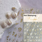 Blushimmer Jelly Butterfly 5D nail art sticker with rhinestone crystals, shiny insect design for DIY manicure decoration.