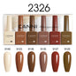 Blushimmer CANNI nail gel polish kit with 6 jade and pink shades, HEMA free, perfect for French and natural nail designs.