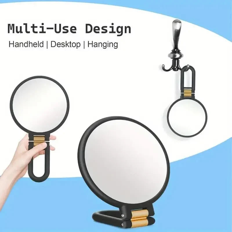 Blushimmer 2x to 15x magnifying makeup mirror, small foldable pocket mirror with compact design and reflective surface.