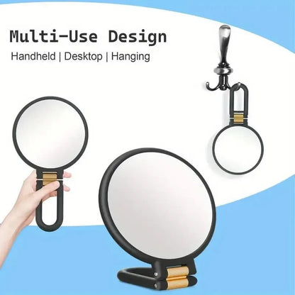 Blushimmer 2x to 15x magnifying makeup mirror, small foldable pocket mirror with compact design and reflective surface.