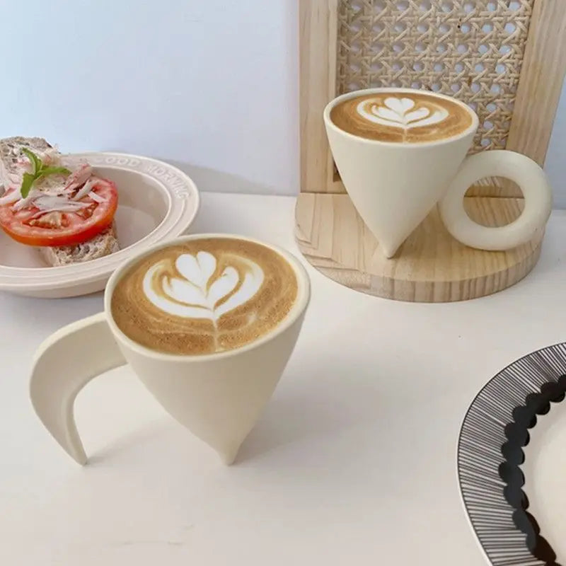 Simple Ceramic Coffee Cup Delicate Latte Art Coffee Mug English Afternoon Tea Tea Set Breakfast Milk Oatmeal Mug Birthday Gift