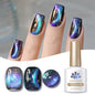Born Pretty 10ml Fruit Purple Grape Cat Magnetic Gel Nail Polish with whitening guava glass beads, vibrant purple color and nail supplies