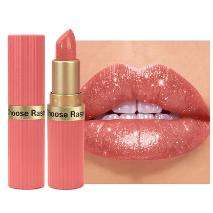 Blushimmer Rasme 6-color chocolate bar lipstick with pearl matte finish, waterproof and long-lasting makeup lipstick image.