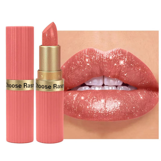 Blushimmer Rasme 6-color chocolate bar lipstick with pearl matte finish, waterproof and long-lasting makeup lipstick image.