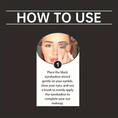Blushimmer Eye Makeup Assistant with two eyeshadow brushes and molds for quick, precise eyeshadow application and blending.